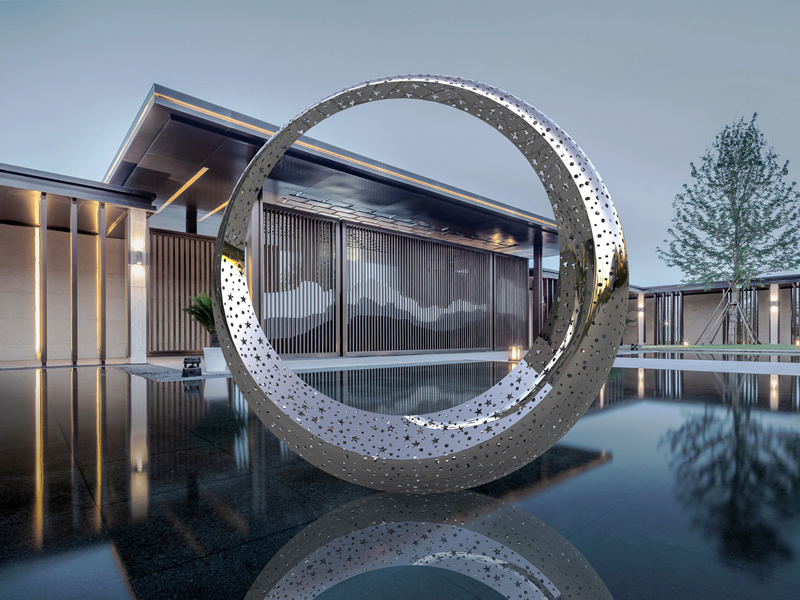 湖南不銹鋼雕塑工程案例